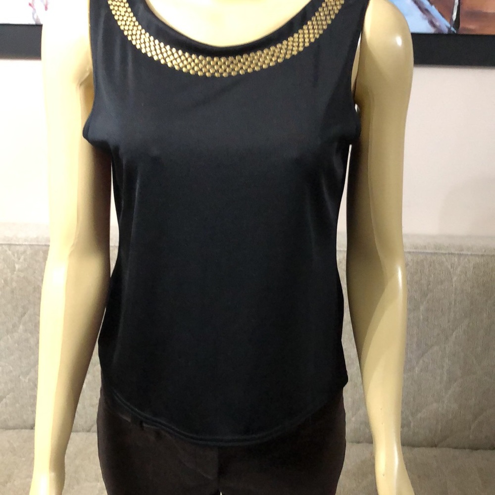 Black Top With Gold Decoration Size 10p